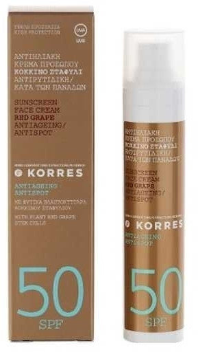 Korres Sunscreen Face Antispot Red Grape SPF50+ 50ml 