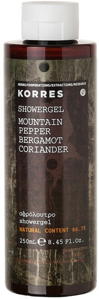 Korres Shower Gel Mountain Pepper Bergamot Coriander 250ml