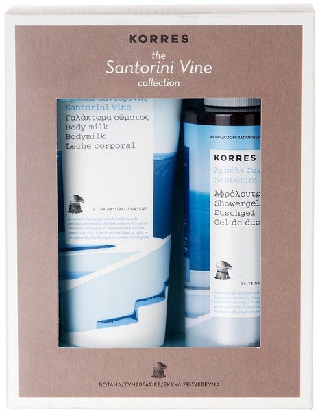 Korres Set Santorini Vine Body Milk 200ml & Showergel 250ml