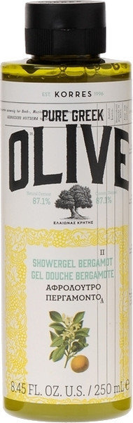 Korres Pure Greek Olive Shower Gel Bergamot 250ml