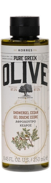 Korres Shower Gel Pure Greek Olive Cedar 250ml