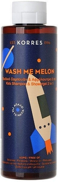 Korres Wash Me Melon Shampoo & Showergel for Boys 250ml