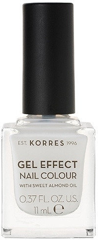 Korres Gel Effect Nail Colour No2 Porcelain White 11ml 