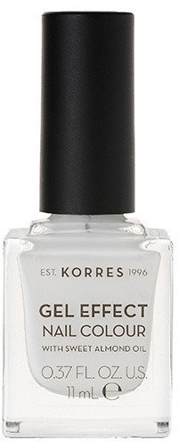 Korres Gel Effect Nail Colour No1 Blanc White 11ml 