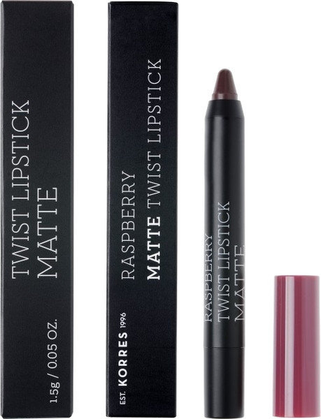 Korres Raspberry Matte Twist Lipstick Daring Plum 1.5gr
