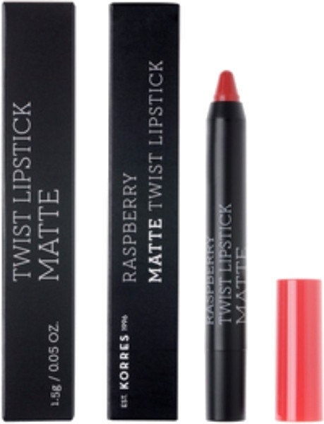 Korres Raspberry Matte Twist Lipstick Imposing Red 1.5gr