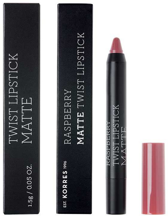Korres Raspberry Matte Twist Lipstick Misty Rosebush 1.5gr