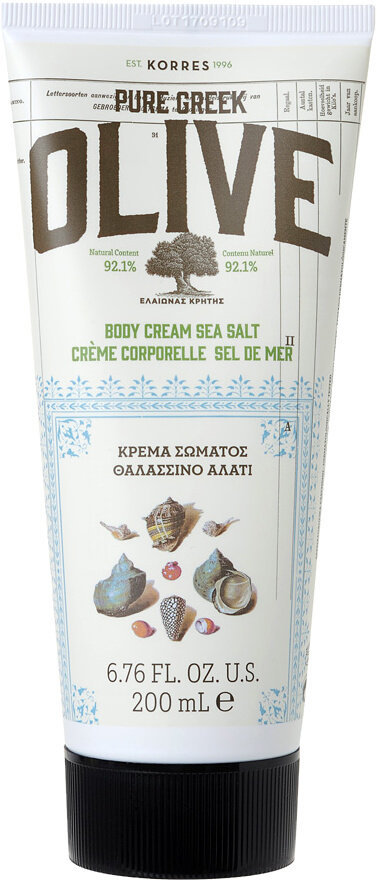 Korres Pure Greek Olive Body Cream Sea Salt 200ml