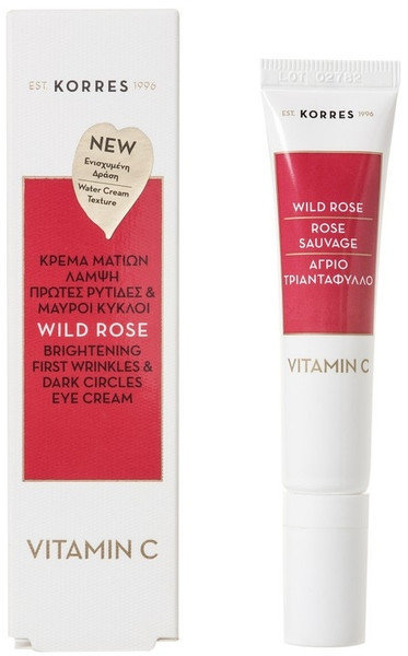Korres Wild Rose Eye Cream Dark Circles Vitamin C 15ml