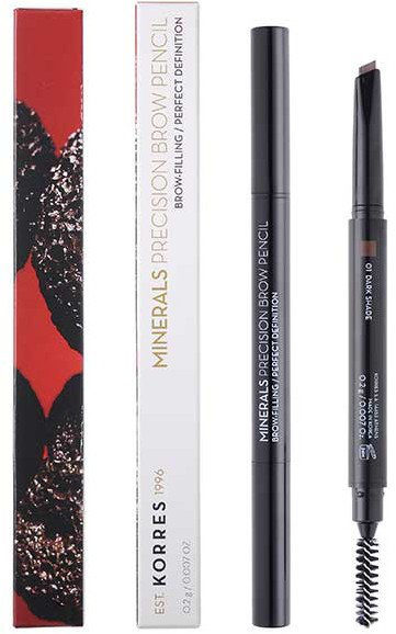 Korres Minerals Precision Brow Pencil 01 Dark Shade 2gr