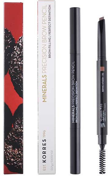 Korres Minerals Precision Brow Pencil 02 Medium Shade 2gr