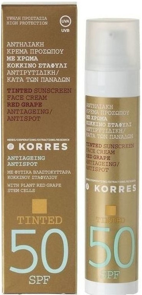 Korres Red Grape Sunscreen Face Cream Antispot SPF50 50ml