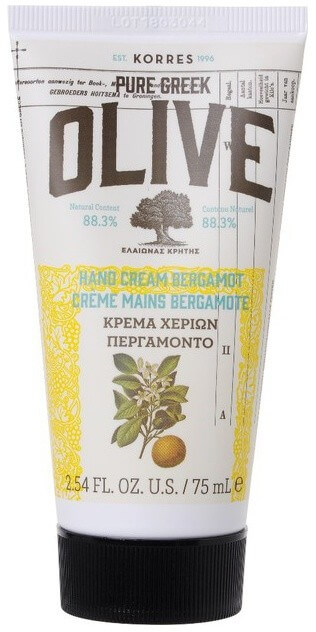 Korres Pure Greek Olive Hand Cream Bergamot 75ml