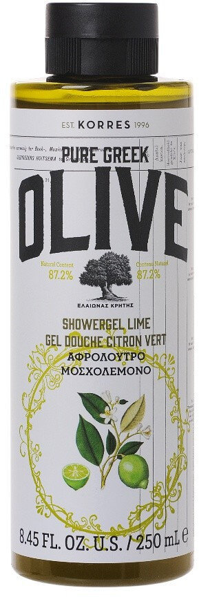 Korres Pure Greek Olive Shower Gel Lime 250ml