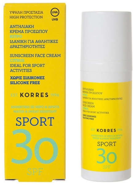 Korres Citrus Sport Sunscreen Face Cream SPF30 50ml