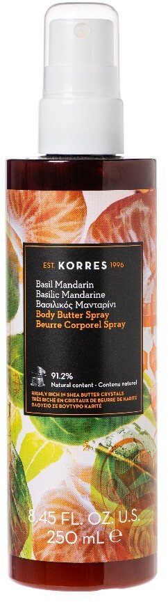 Korres Basil Mandarin Body Butter Spray 250ml