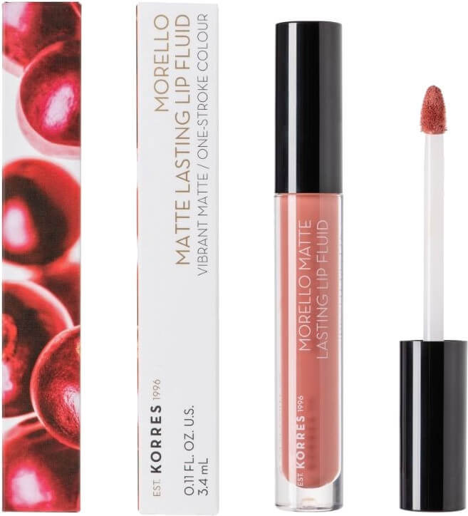 Korres Morello Matte Lasting Lip Fluid No06 3.4ml