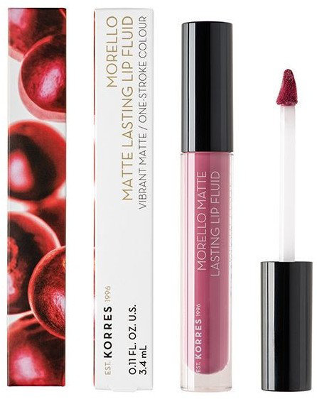 Korres Morello Matte Lasting Lip Fluid 72 3.4ml