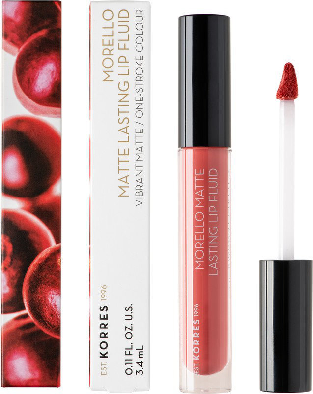 Korres Morello Matte Lasting Lip Fluid 41 Pink Lemonad 3.4ml