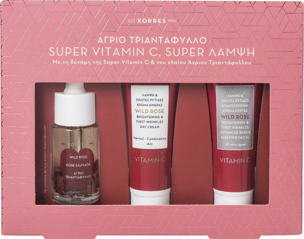 Korres Travel Set Wild Rose & Super Vitamin C  