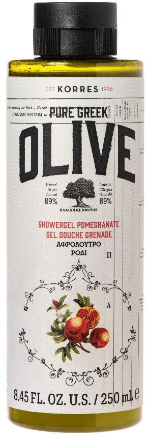 Korres Pure Greek Olive Shower Gel Pomegranate 250ml