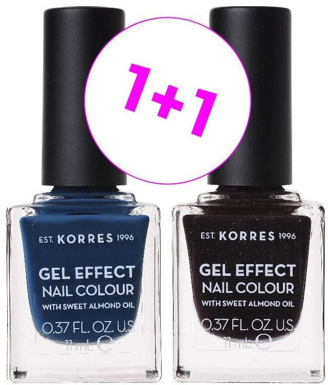 Korres 1+1 Gel Effect Nail Colour Set Νο84 & Νο77