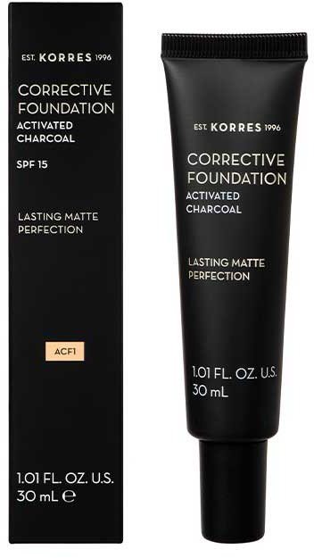Korres Activated Charcoal Corrective Foundation ACF1 30ml