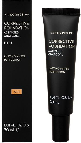 Korres Activated Charcoal Corrective Foundation ACF4 30ml