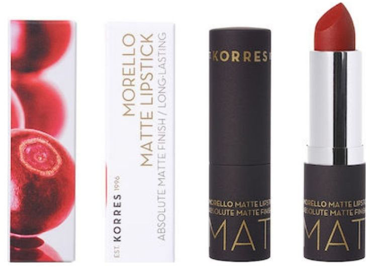 Korres Morello Matte Lipstick 57 Scarlet Suede 3.5gr