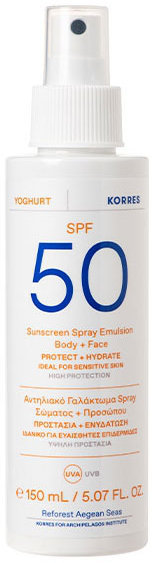 Korres Yoghurt Sunscreen Emulsion Face & Body SPF50 150ml