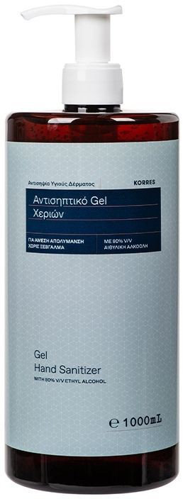 Korres Gel Hand Sanitizer Ethyl Alcohol 80% 1lt