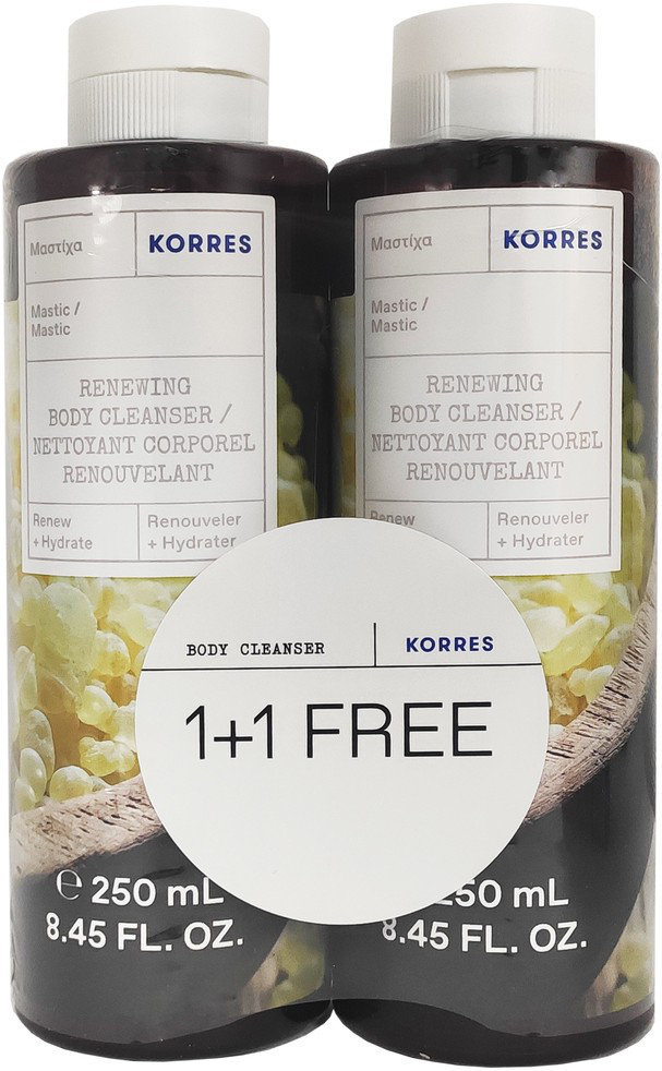 Korres 1+1 Mastic Renewing Body Cleanser 2x250ml
