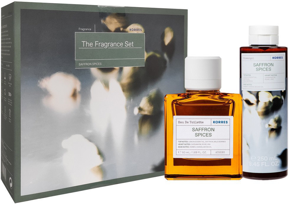 Korres Saffron Spices Eau De Toilette 50ml & Showergel 250ml