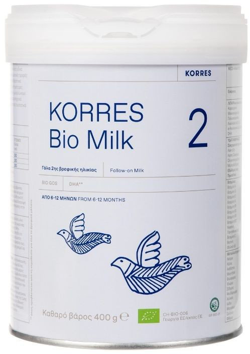 Korres Bio Milk 2 (6-12 μηνών) 400gr