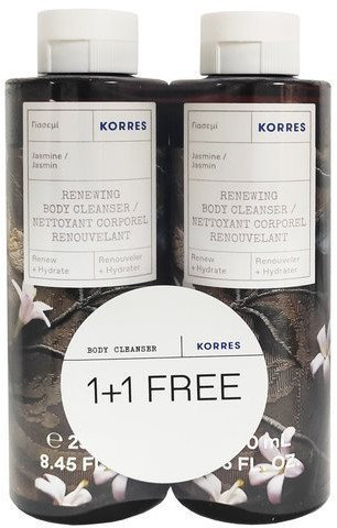 Korres 1+1 Renewing Body Cleanser Jasmine 2x250ml