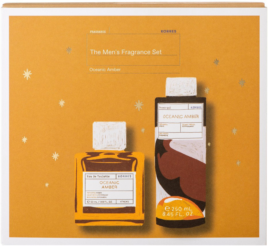 Korres The Men's Fragrance Set Oceanic Amber