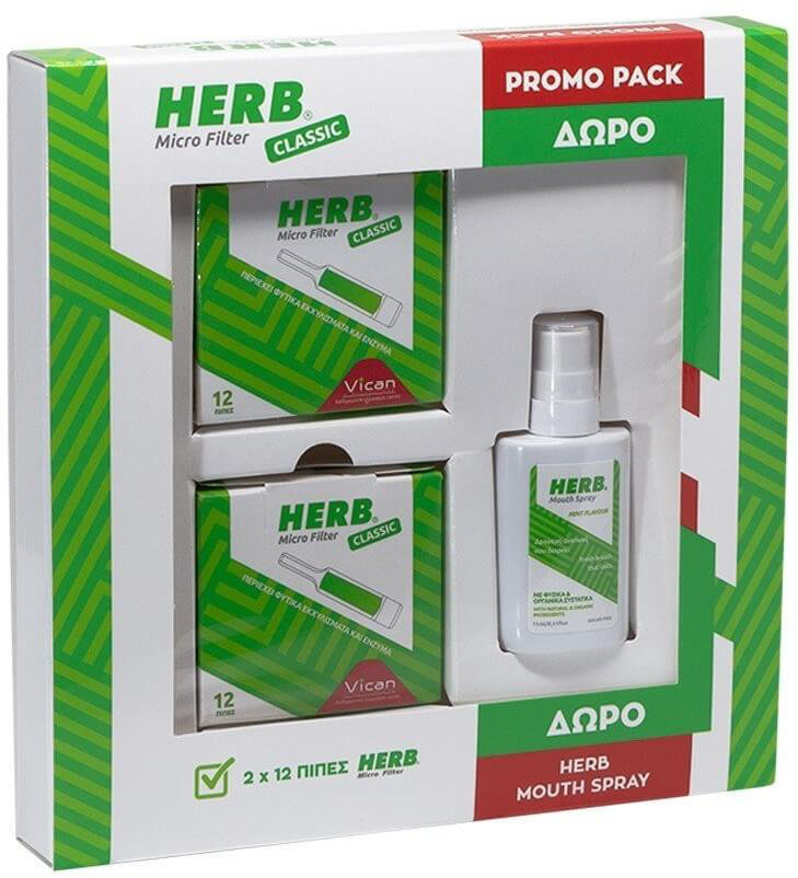 Vican Herb Set Microfilter Classic & Mouth Spray 