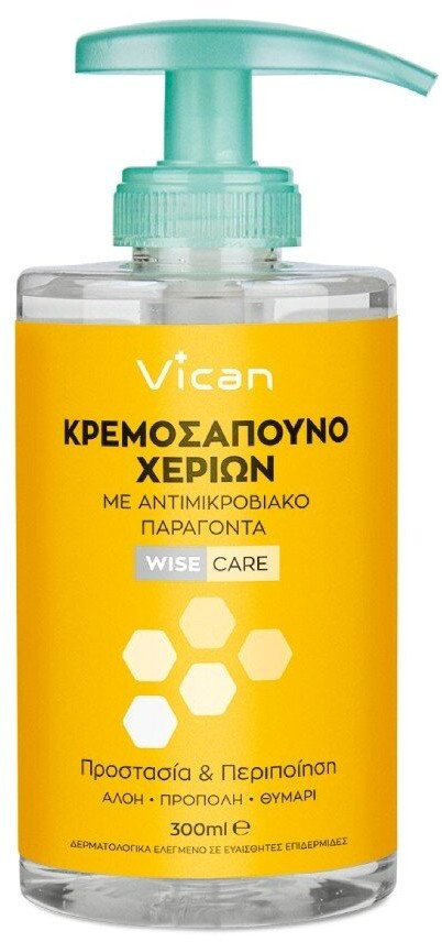 Vican Wise Care Αντιμικροβιακό Κρεμοσάπουνο Χεριών 300ml