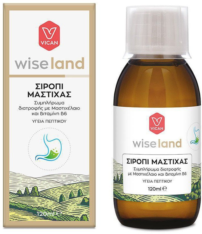 Vican Wise Land Natural Mastic Syrup 120ml