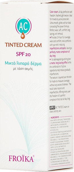 Froika AC Tinted Cream SPF20 for Acne Skin 30ml