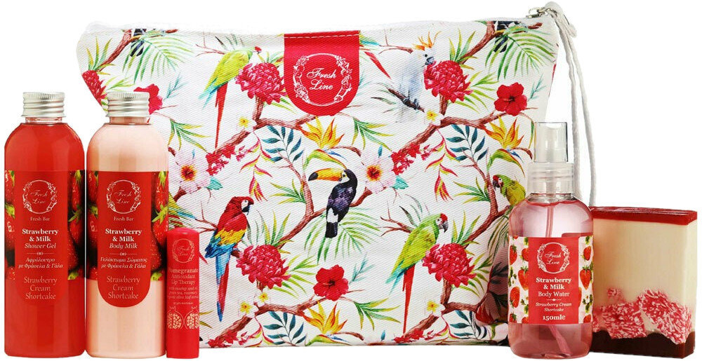 Fresh Line Strawberry & Milk Beauty Bag
