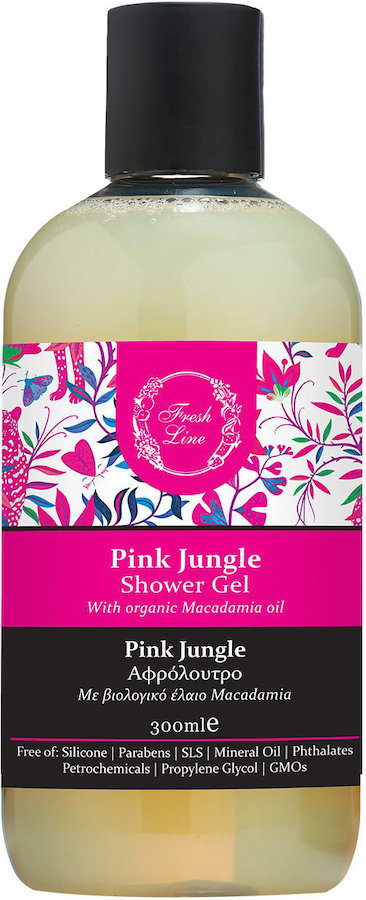 Fresh Line Pink Jungle Shower Gel Τροπικό Αφρόλουτρο 300ml