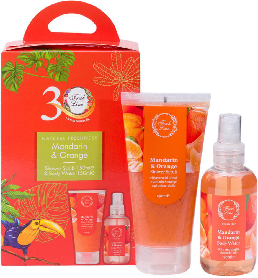 Fresh Line Mandarin & Orange Σετ Περιποίησης Σώματος