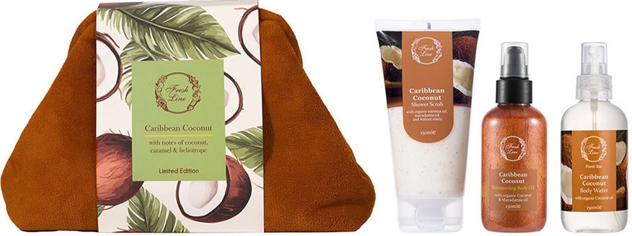 Fresh Line Caribbean Coconut Σετ Περιποίησης 3τμχ