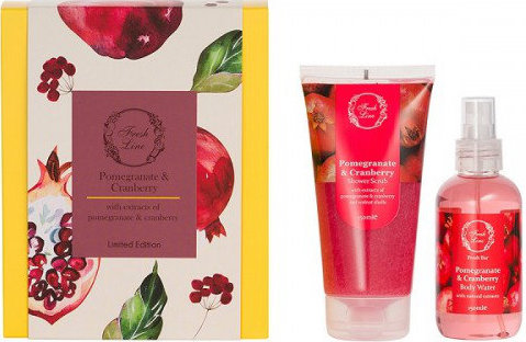 Fresh Line Pomegranate+Cranberry Σετ Περιποίησης Σώματος 2τμ