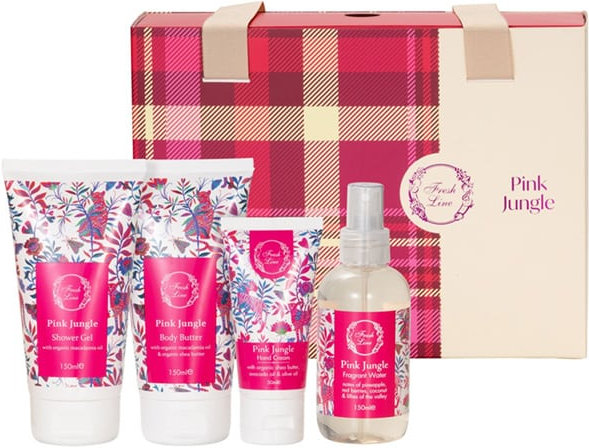 Fresh Line Promo Xmas25 Pink Jungle Σετ Περιποίησης Σώματος 4τμχ