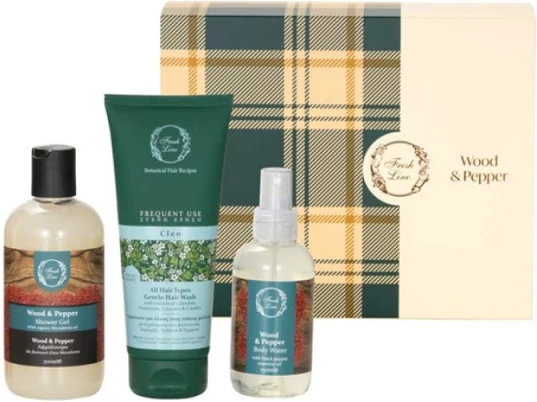 Fresh Line Wood & Pepper Xmas Set 3τμχ