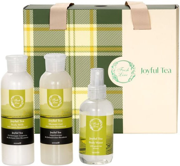 Fresh Line Joyful Tea Shower Gel 200ml, Body Milk 200ml & Body Mist 150ml, 3τμχ