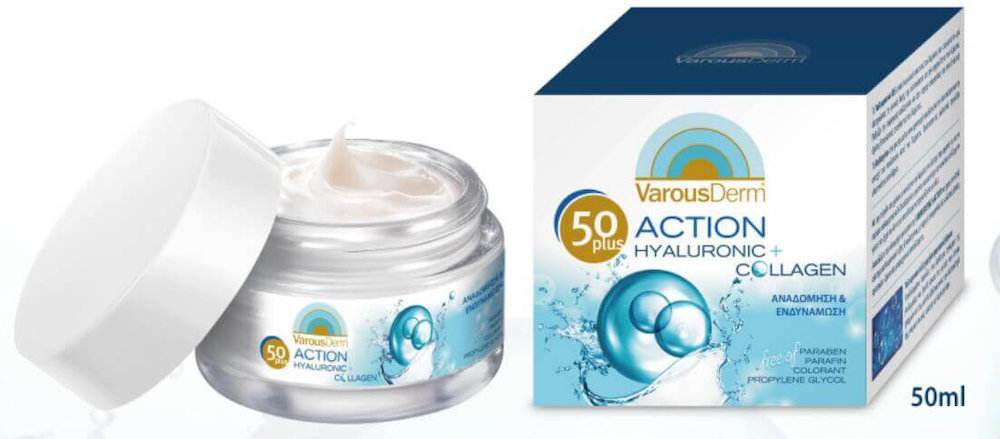 VarousDerm 24h Action Hyaluronic & Collagen 50+ 50ml