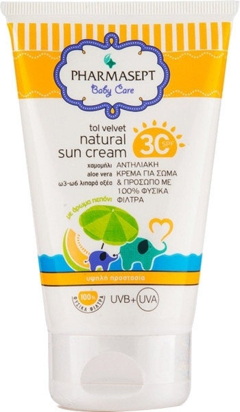 Pharmasept Baby Care Natural Sun Cream SPF30+ 100ml